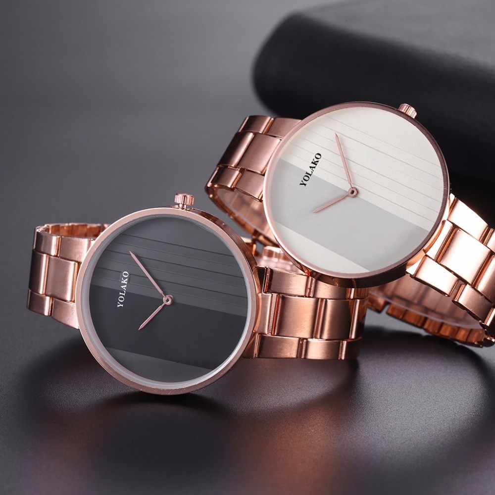Roségouden dameshorloges, eenvoudig dameshorloge, luxe dameshorloge, damesarmband, reloj mujer, klok, relogio feminino