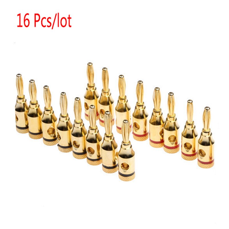Musical Cable Wire Banana Plug Audio Speaker Connector Plated Musical Speaker Cable Wire Pin Connector