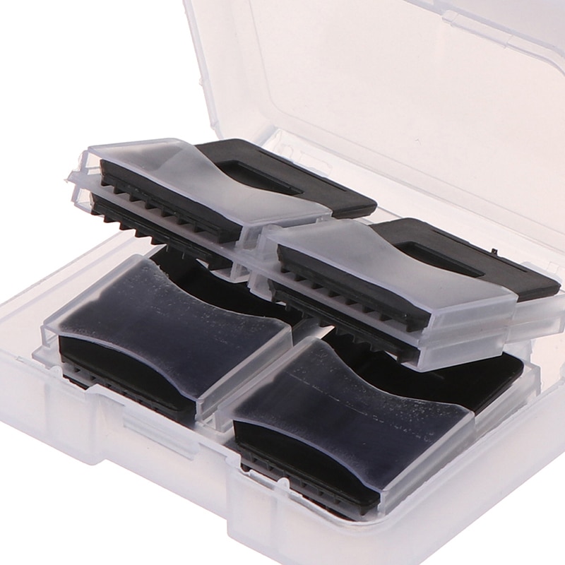 1pc Plastic CF/SD TF Card Opbergdoos Protector Houder Hard Case Drinkbaar CF Carrying Memory Card Case houder 1CF + 4SD