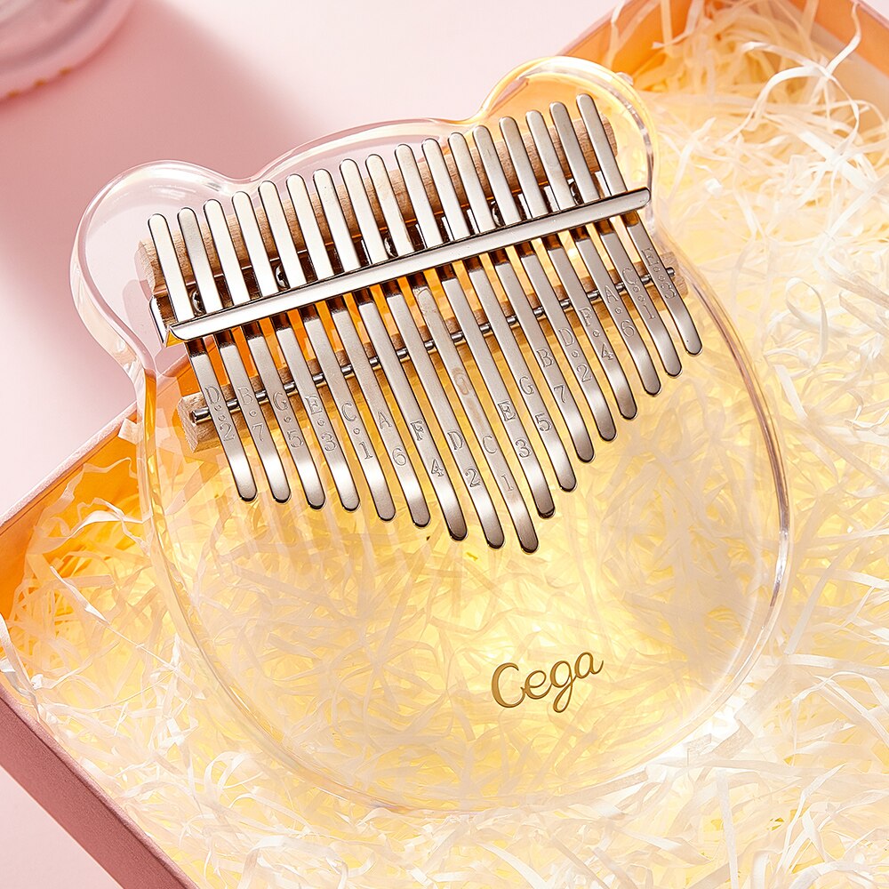 Cega-piano de pulgar kalimba, 17 teclas, acrílico, mbira, teclado, musicales, 30 teclas, instrumentos musicales, máquina de calimba, Crista