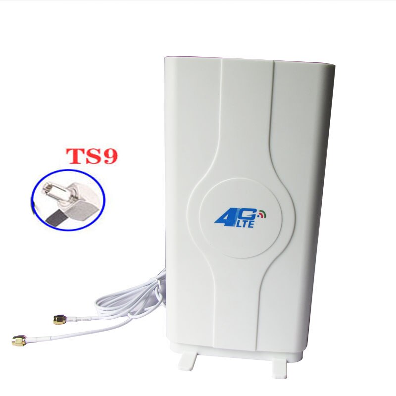 3G 4G Antenna 700-2600MHz 4G MIMO antenna TS9 CRC9 SMA Connector External Panel Antenna 3meters for 3G 4G Huawe router mode: TS9
