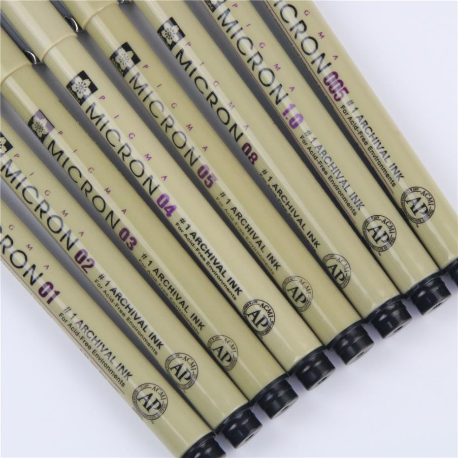 1 pc bærbar tegning ultra finne linjepenn Gud kjemisk resistent pennemaling