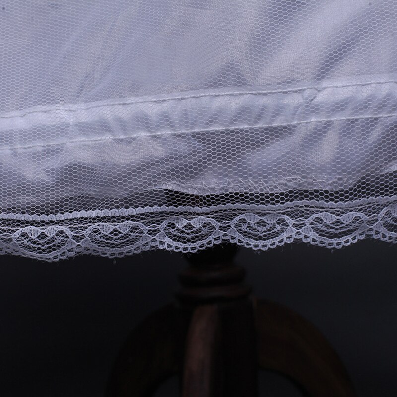 Elastische Taille Wit 3 Hoops 1 layer garen Petticoat Crinoline Slip Onderrok Voor Trouwjurk Bruidsjurk In Voorraad