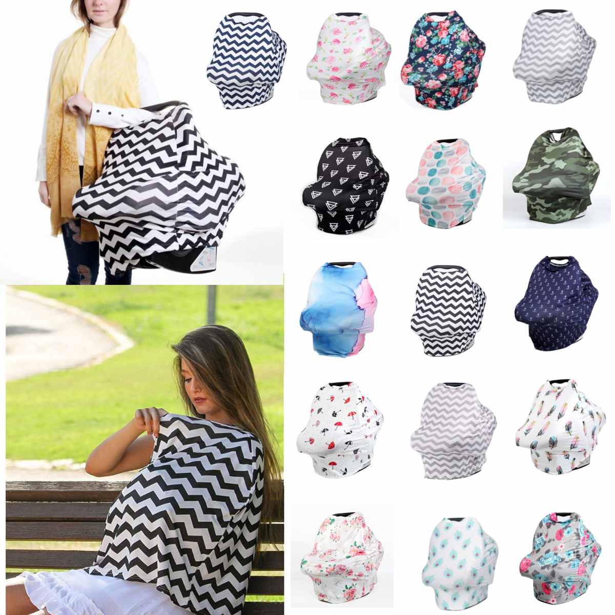 660*700mm Nursing Breastfeeding Privacy Cover Baby Scarf Infant Car Seat Stroller Breast Feeding Scarf Nursing Covers