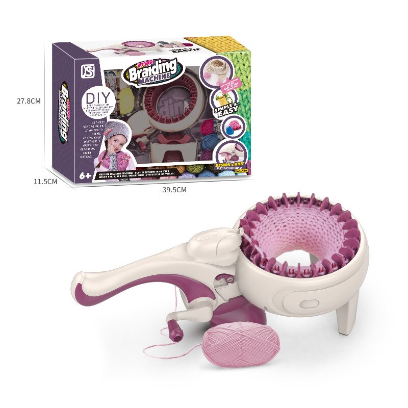 24 ago lana fai da te grande macchina per maglieria a mano telaio per tessitura a maglia per bambini Scraf apprendimento giocattolo strumento per cucire infila maglieria