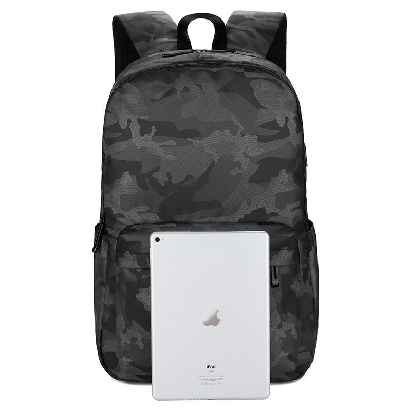 Britânico camuflagem masculino esporte mochila impermeável ao ar livre de curta distância viagem backbag usb portátil mochila adolescentes sacos de estudante