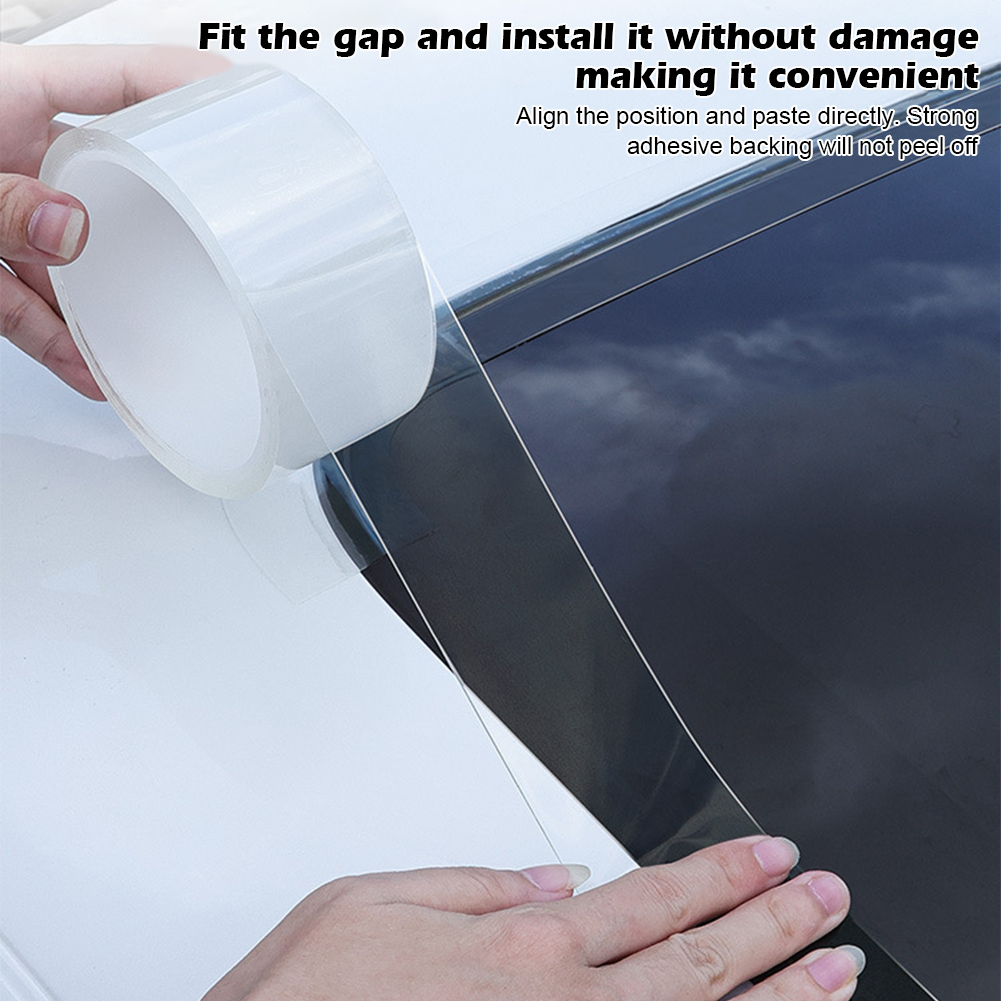 Tira de sellado impermeable Universal para techo solar de coche, transparente, reductor de ruido, resistente a altas temperaturas, Kit de sellado para techo solar