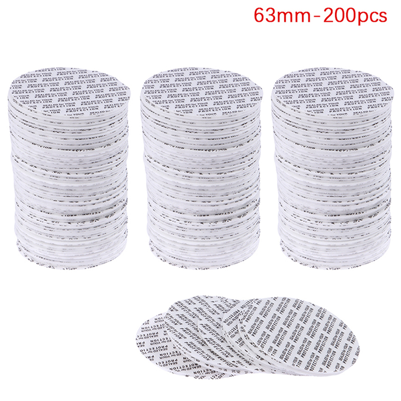 200Pcs Self-adhesive Foam Pressure Sensitive Seal Cap Lining Tamper Resistant Seals Liner For Cosmetic Jar Bottle Pot 20MM-82MM: Burgundy