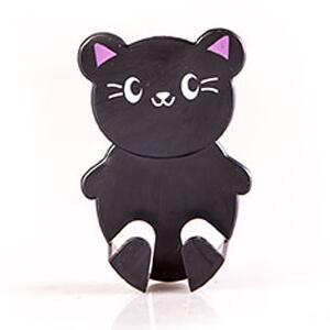 Cartoon dier gebonden apparaten stekker plakhaak stopcontact stekker organiseren opbergrek haak 2 stuks: Zwart 2 stuks