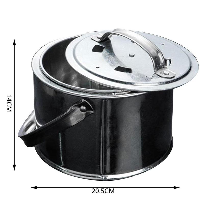 Brazier Portable Wood Stove Stainless Steel Lightweight Wood Stove Alcohol Stove Burner Outdoor Cooking Picnic Camping