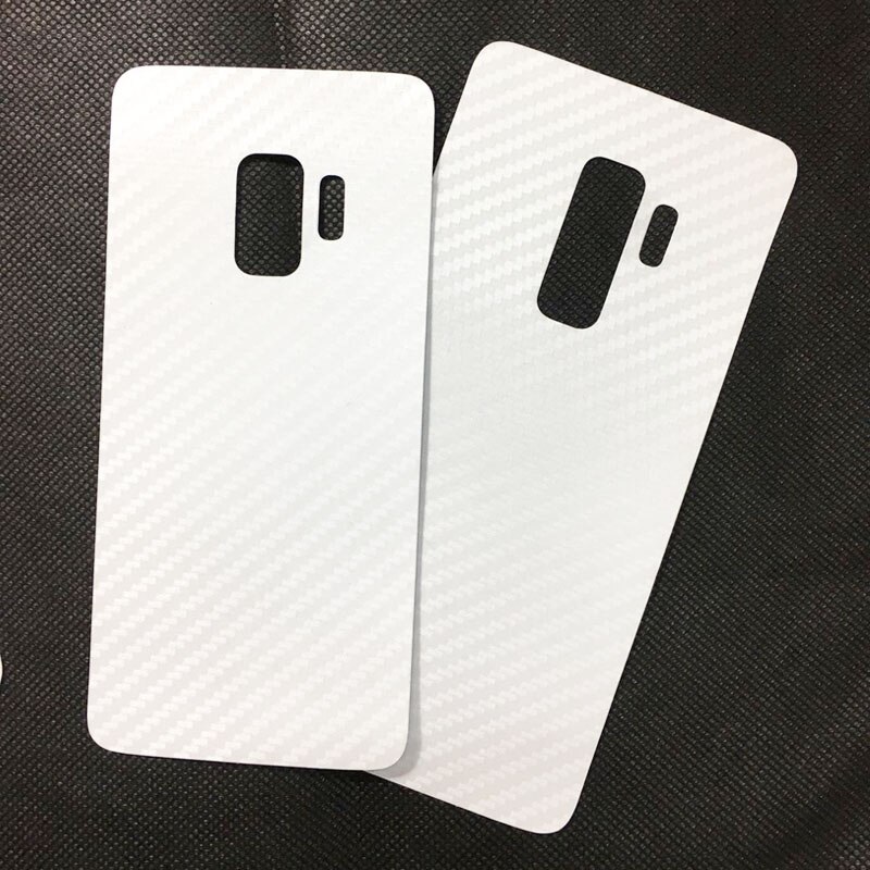 5 uds pegatina para Samsung S10 Lite S9 S8 Plus Galaxy Note 9 Note 8 película protectora trasera Anti-huella digital mate fibra de carbono piel
