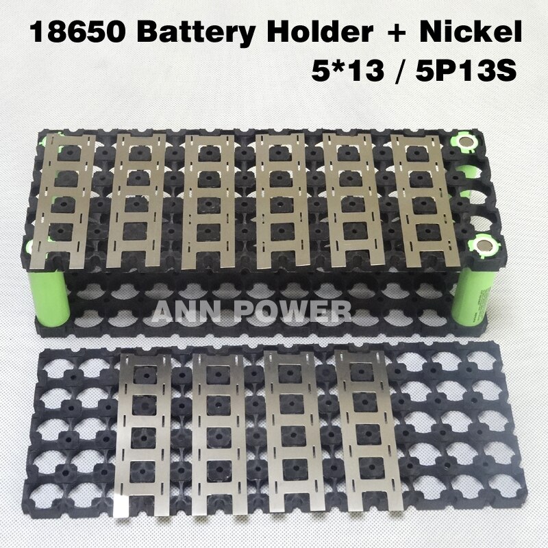 5*13 (5P13S) 18650 batterijhouder en pure nikkel Voor 13 S 48 V 10Ah 15Ah lithium accu 5P13S houder fabriek supply