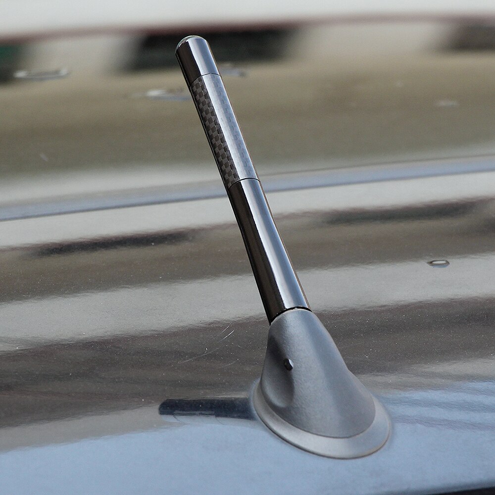 Auto Korte Carbon Radio Antenne Antenne Voor Fiat Punto Bravo Voor VW Polo Golf Voor Renault Clio Cooper Voor Mazda 2 3 5 6 cx-7 etc