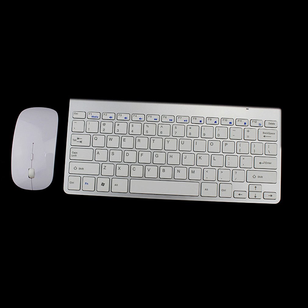 2.4G Wireless Keyboard And Mouse Set Mute Business Office Keyboard And Mouse Wireless Keyboard Mouse: Space silver