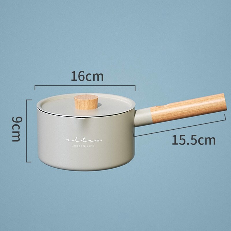 Mini Pot Home Dormitory Function Pan Crepe Maker 1760Ml Non-Stick Milk Pot Cooker Good Cooking Pot