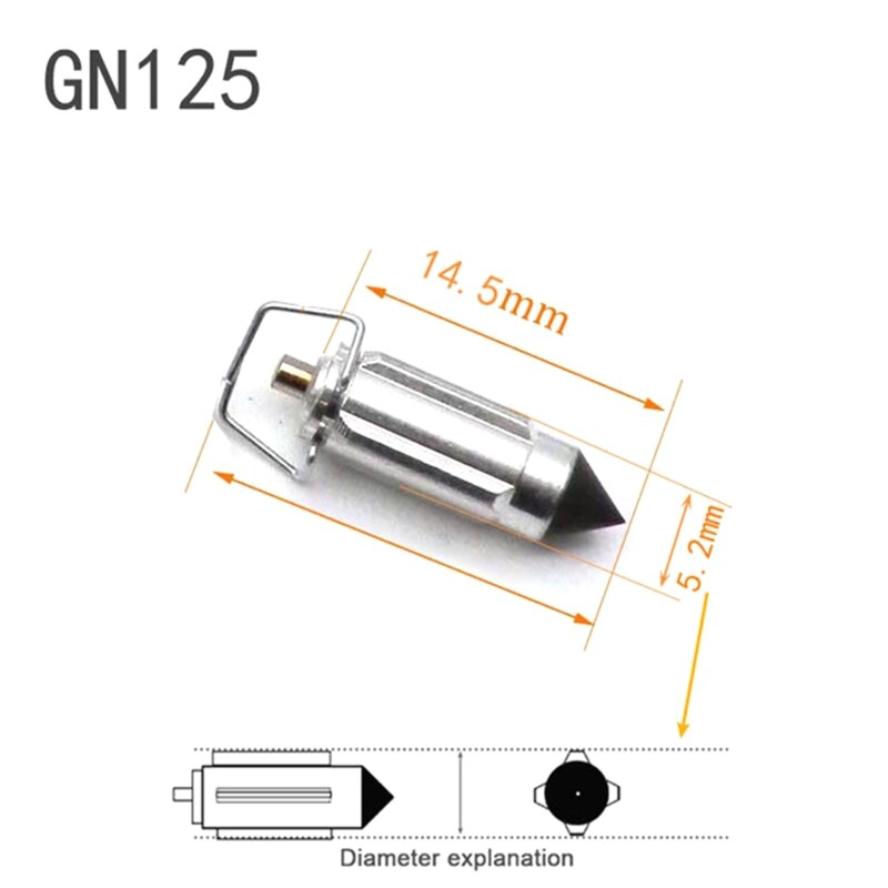 4 Uds carburador válvula-e agujas pieza de reparación para PZ26 PZ27 PZ30 PZ19 CG125 GY6 Q1JB