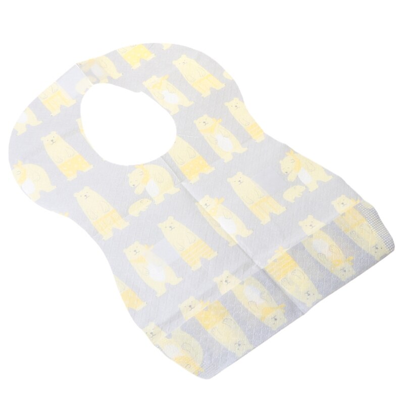 10 Stuks Wegwerp Baby Slabbetjes Verstelbare Spenen Slabbetjes Voor Reizen Leuke Baby Kleding Protector Voor Baby Jongens En Meisjes