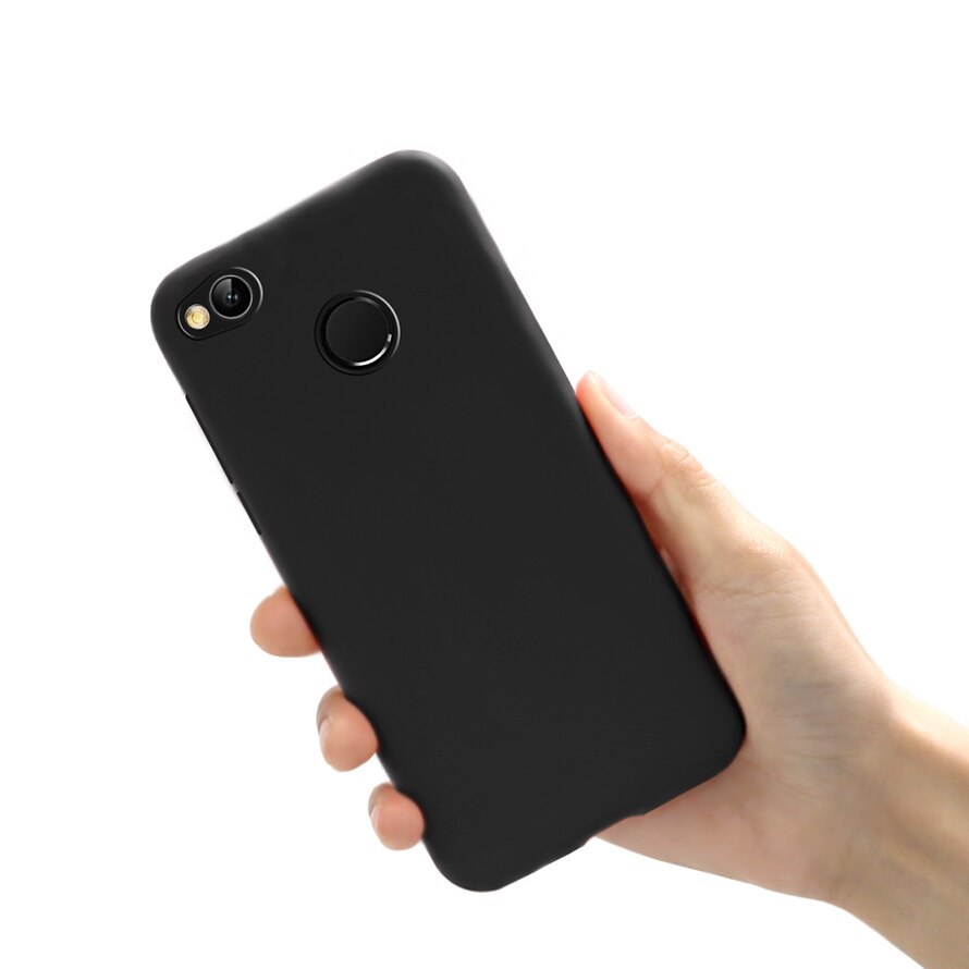 Lovely Case For Xiaomi redmi 4X silicone Soft Shockproof ON Redmi 4X Candy Back Cover Case For Coupe Xiaomi redmi 4X X4 Fundas: Black