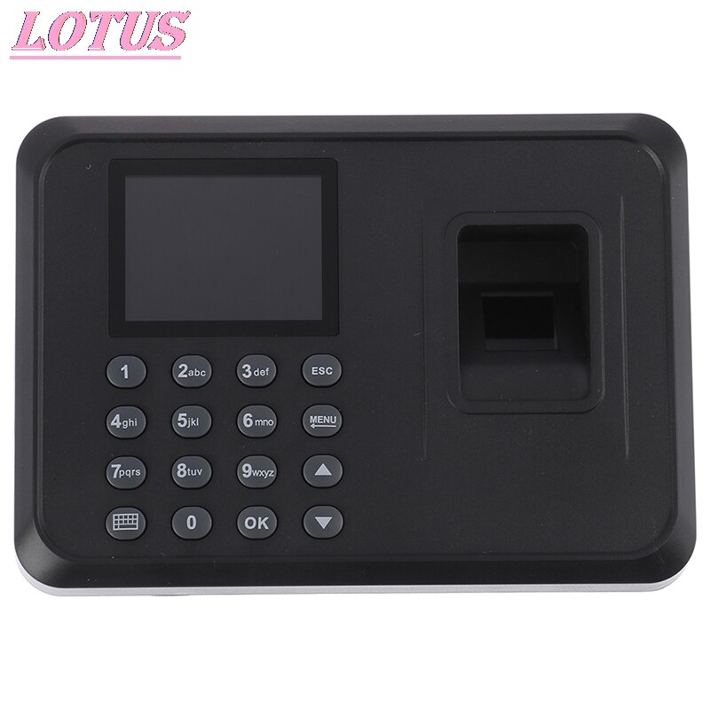 Fingerprint Attendance Machine LCD Display USB Fingerprint Attendance System Time Clock Employee Checking-in Recorder