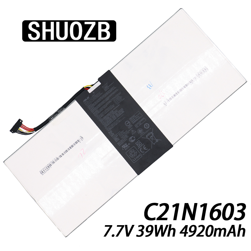 C21N1603 Laptop Battery For Asus Transformer 3 Pro T303UA T303UA-0053G6200U T303UA-GN050T 7.7V 5000mAh SHUOZB