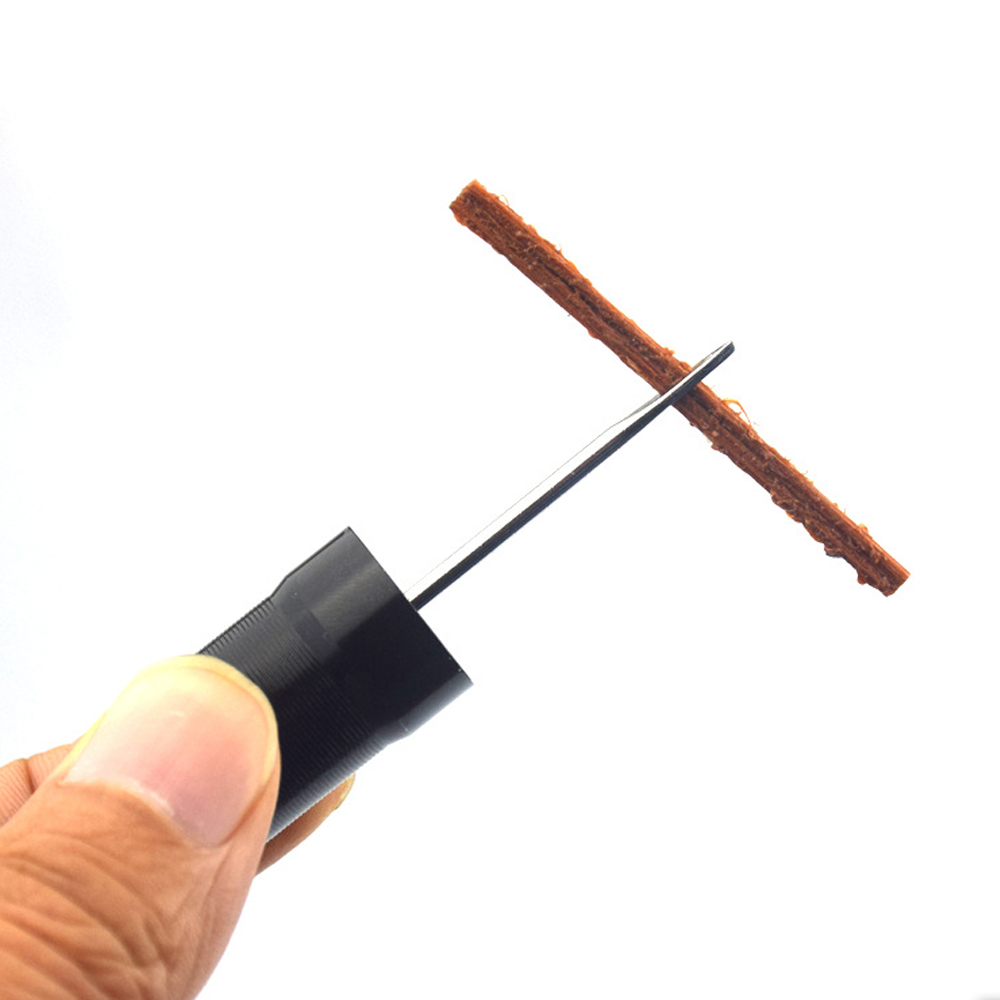 Voor Het Bevestigen Van Lekke Band Platte Weg Mtb Fiets Fiets Tubeless Band Reparatieset Naaktstopper Rubber Bacon Strips En Inbrenggereedschap