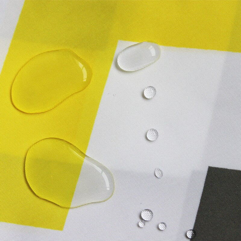 Waterdicht Douchegordijn Polyester Doek Schimmelbestendig Badkamer Gordijn Golvende Strepen Bad Partitie Gordijnen Met Haken