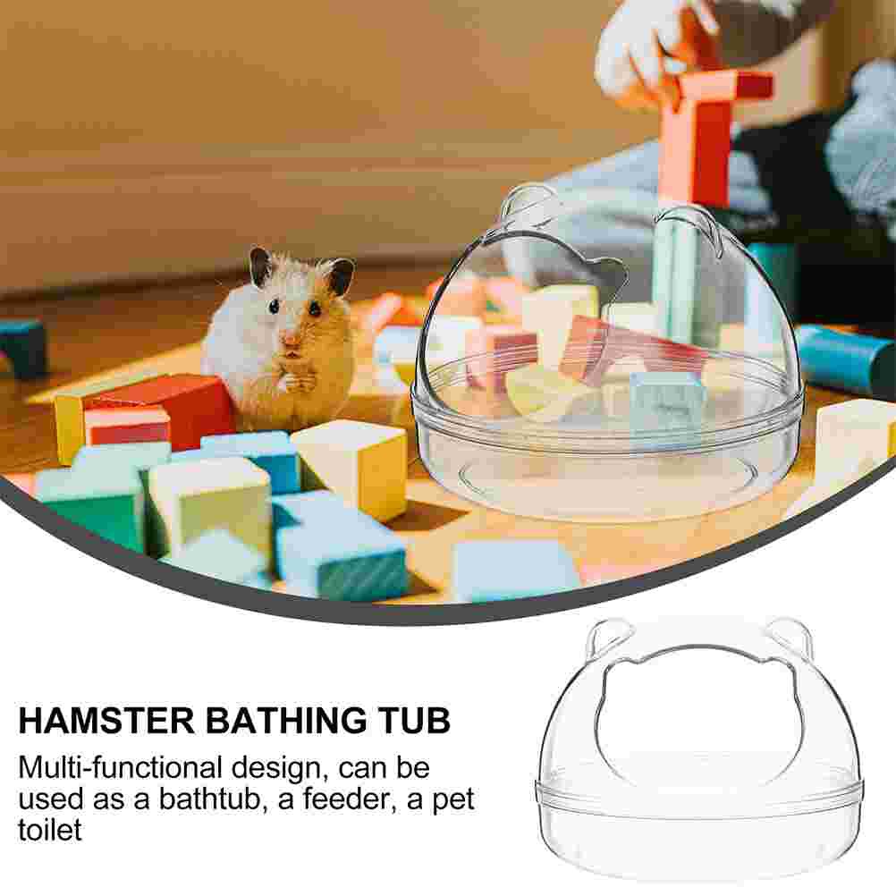 Toilettes en plastique pour Hamster, 2 pièces, toilettes pour animaux de compagnie, Cage, boîtes de bain, baignoires