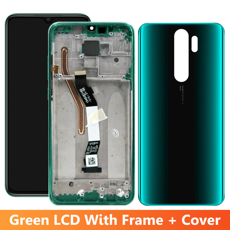 6.53" Screen for Xiaomi Redmi Note 8 Pro M1906G7I M1906G7G Lcd Display Touch Screen with Frame for Redmi Note 8 Pro Replacement: Skyblue