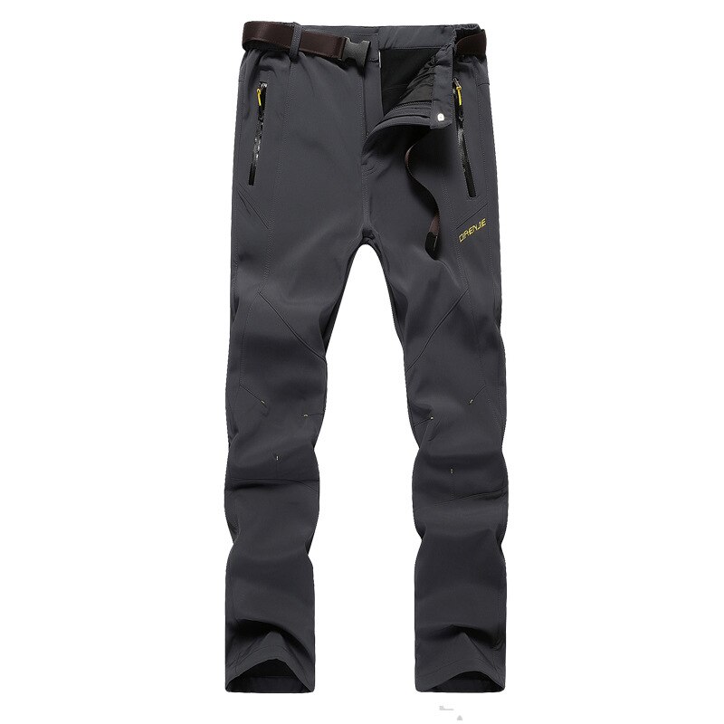 Outdoor Trousers Men's Water-Resistant Wind-Resistant Sports Breathable Soft Pants Plus-size Climbing Pants Mens: Gray / 5XL