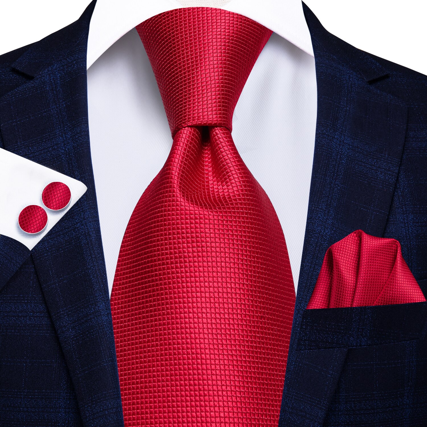 Cravate rouge en corail solide pour hommes | Cravate à Hi-Tie, en soie, style formel, Business, modèle de luxe, cravate de mariage, Gravatas, 100%: SN-206