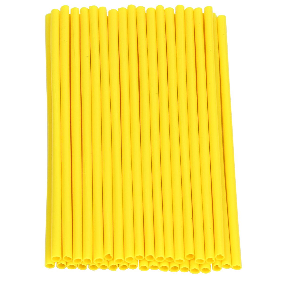 36 pièces/pack moto vélo couverture de roue coloré Motocross jantes peaux parle protecteur vélo garde enveloppes Kit universel décor: Yellow