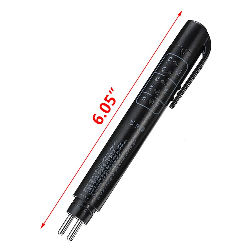 Brake Fluid Test Pen Brake Fluid Tester Without Battery 5 LED Display For Use In Car Workshops