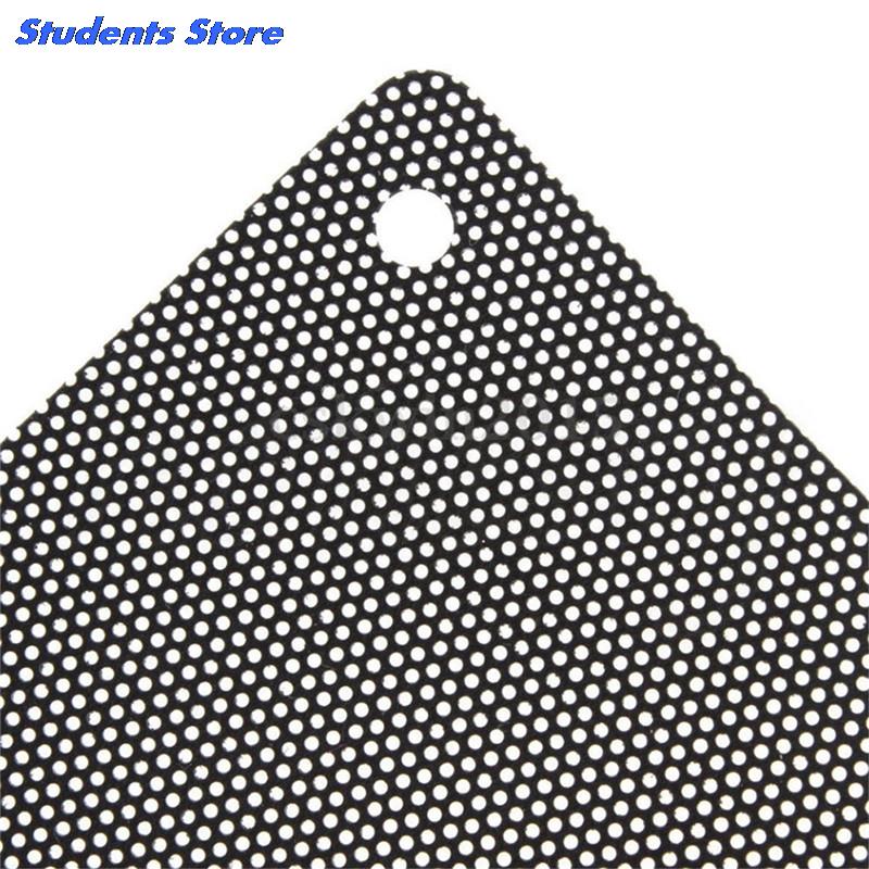 5PCS/lot 120mm Cuttable Black PVC PC Fan Dust Filter Dustproof Case Computer Mesh