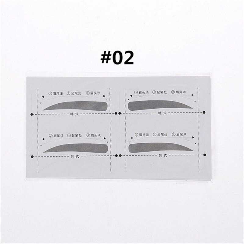 32 Paren/set Professinal Mode Wenkbrauw Sjabloon Stickers Eye Brow Wenkbrauw Stencils Tekening Kaart Stencil Makeup Tools