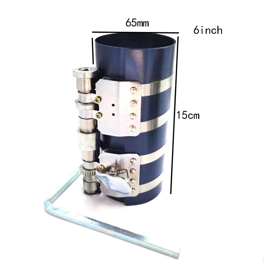 Metal 3" /4"/6" 15mm Piston Ring Compressor Ratchet Style & Wrench Engine Repair Too: 6inch