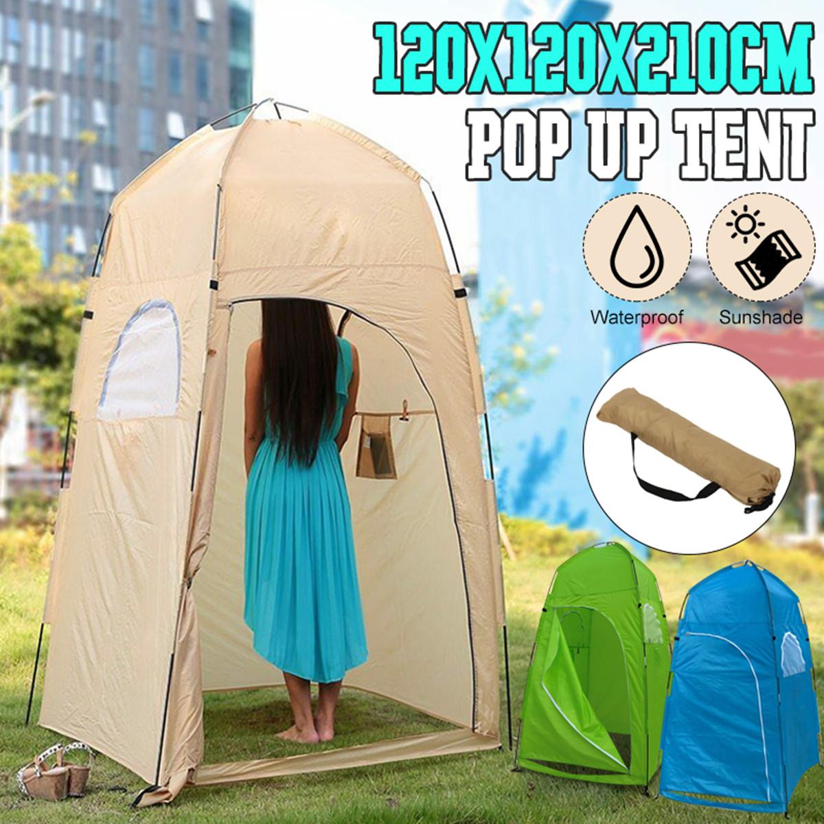 Enkele Douche Tent Strand Vissen Outdoor Camping Wc Tent Buiten Privacy Veranderende Kamer Onderdak Met Draagtas En Accessoires