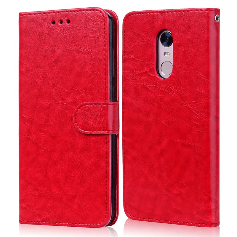 Funda de cuero para Xiaomi redmi 5 Plus xiomi redmi 5 ranuras para tarjetas Funda de cartera para Xiaomi redmi 5/5 Plus 5,99 Funda de teléfono Funda: Redmi 5   (5.7) / Red