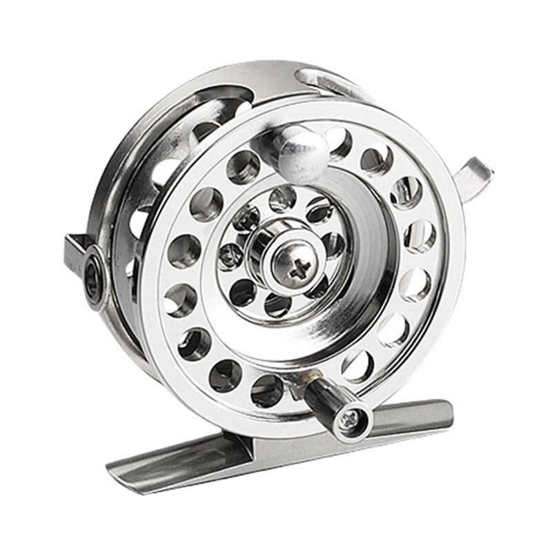 6cm Winter Fly Fishing Reel All Metal Left/Right Hand Ice Fishing Wheel Carp Fishing Accessories: Default Title