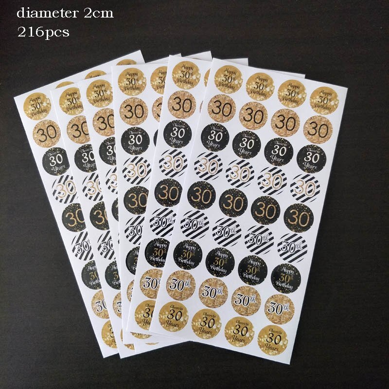 Leeiu 6pcs Spial 18 30 40 50 60th Birthday Swirls Hanging Ornaments Happy Birthday Party DIY Decorations Cheers 30th Birthday: 14