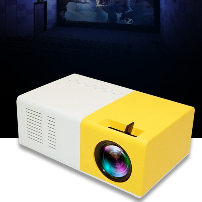 J9 Mini Projector 1080P HD Projector Ultra Portable Projectors 30 Thousands Hours Life LED Pico Projector US Plug