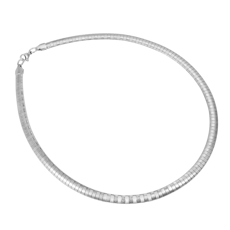 LASPERAL Flat Snake Chain Men Necklace Stainless Steel Torques Choker Necklace Women DIY Jewelry Making Supplies