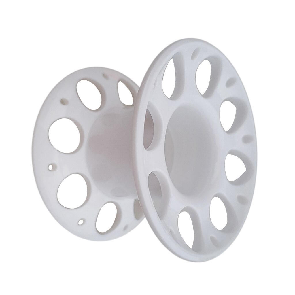6 x 4.3 cm Snorkeling Line Guide Spool Reel Holder for Free Tech Diving Dive for Under 18 Meters: White