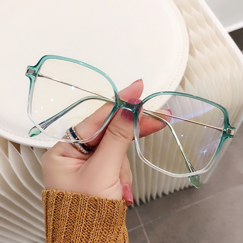 Ahora Oversize Anti Blue Light Reading Glasses Plygon Alloy Women&amp;Men Presbyopic Eyeglasses With Diopter +1.0...+4.0