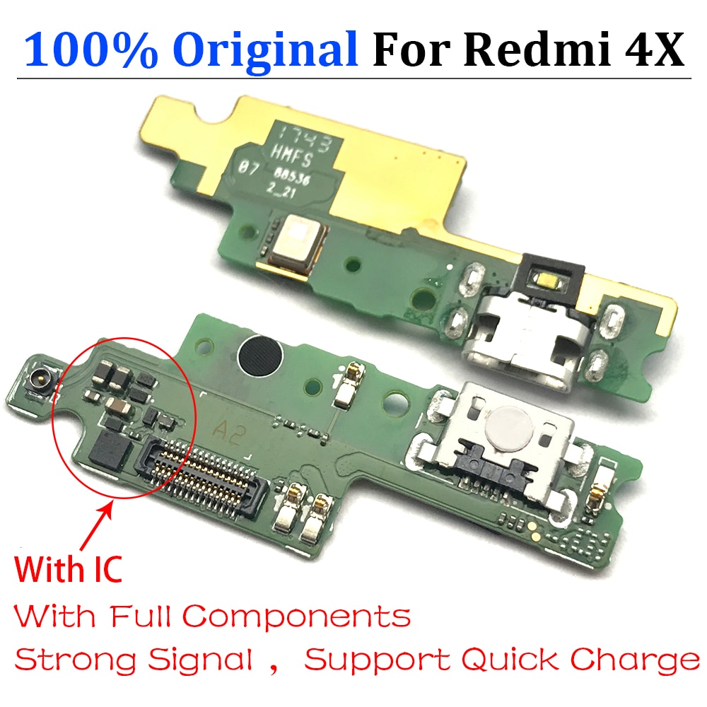 Redmi 4X Usb Opladen Dock Plug Socket Port Connector Voor Xiaomi Redmi 4X 4 4A 3S , 100%