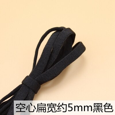 Masque souple coloré pour masques 10 m/Lot | Avec noyau, corde ronde plate élastique, bande caoutchouc, accessoire de couture de bricolage: 5-5mm kongxin