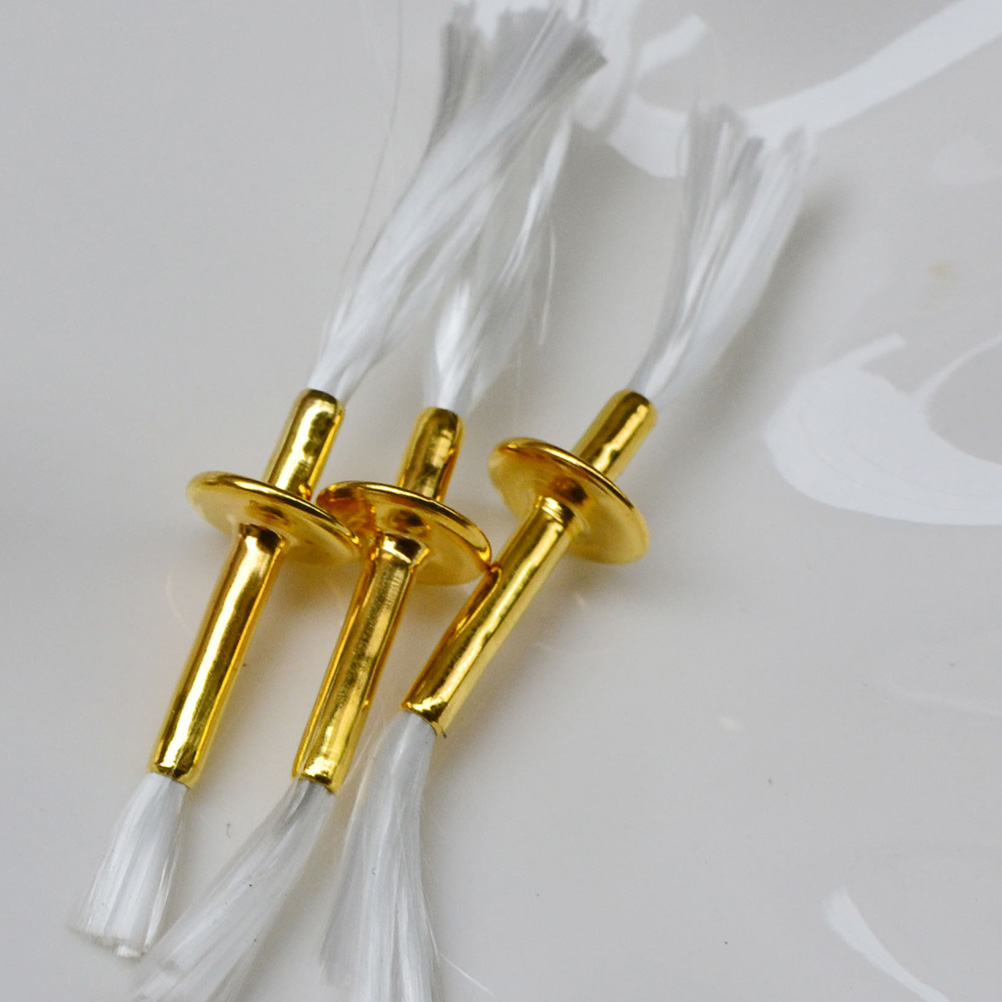 2 Stuks Lont Buis Olielamp Brander Diy Voeding Metalen Kerosine Glas Vervanging Katoenen Draad