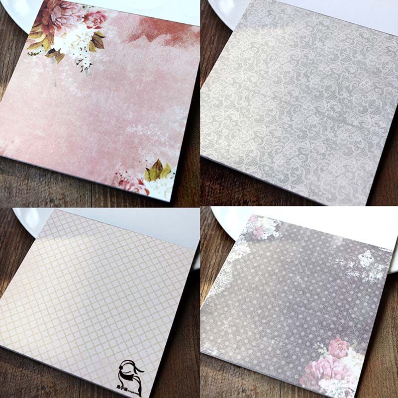 KLJUYP 6''Single-side Printed Butterfly Pattern Decorative Scrapbooking paper set of 24sheets printed background craft paper