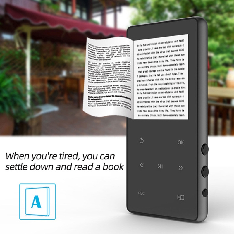 W3JB MP3 Muisc Player Portable Media Player with FM Radio/E-Book Hifi Lossless Sound Multi-functional Player Picture Browsing