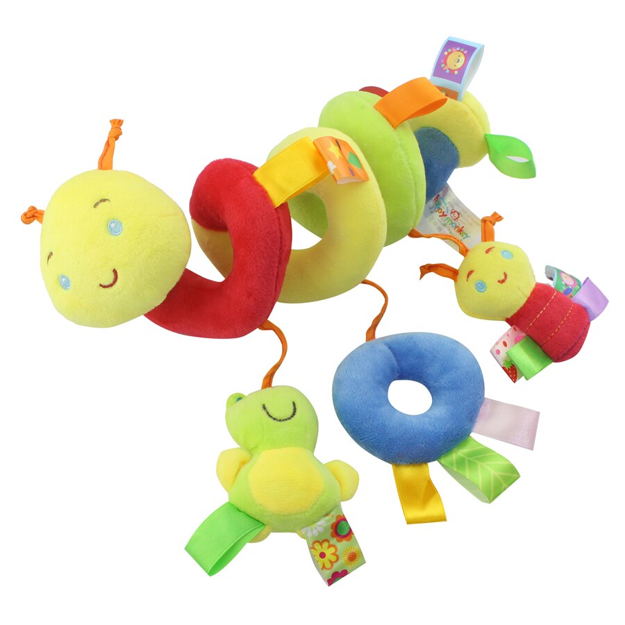 Baby Bett Kinderwagen Auto Sitz Hängen Plüsch Spielzeug Niedliche Cartoon-Tier Handbells Spielzeug Bettwäsche Sets Für Brasilien VIP: Default Title