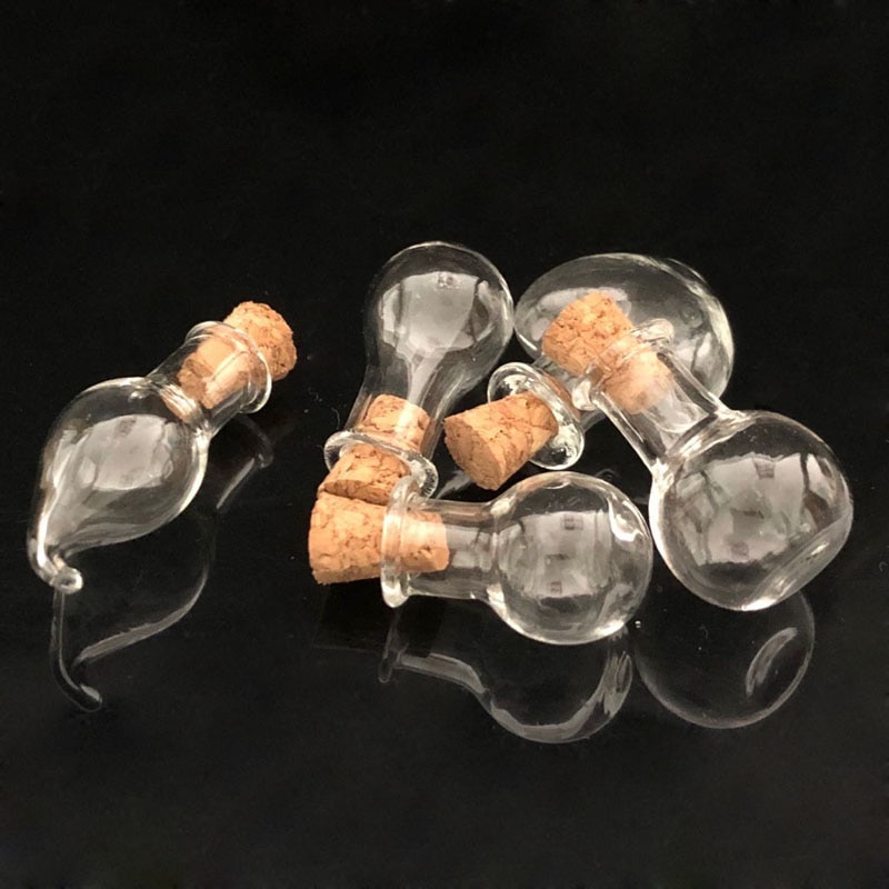 Mini frasco de vidro transparente, 50 peças amostra vazia garrafa dos desejos frascos de armazenamento vazio diy pingentes rolha decoração de casa rolha